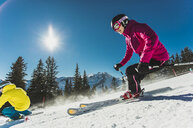 Winterspaß beim Skifahren